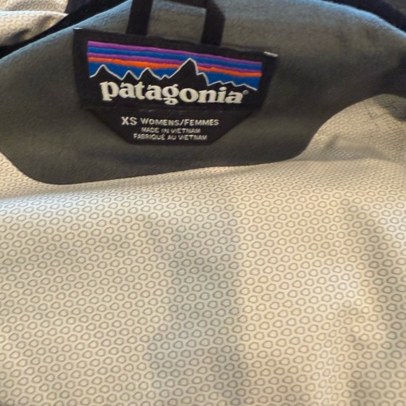 Patagonia Blue Raincoat with Hood and Water-Resistant Shell women’s XS H2NO - Picture 5 of 7